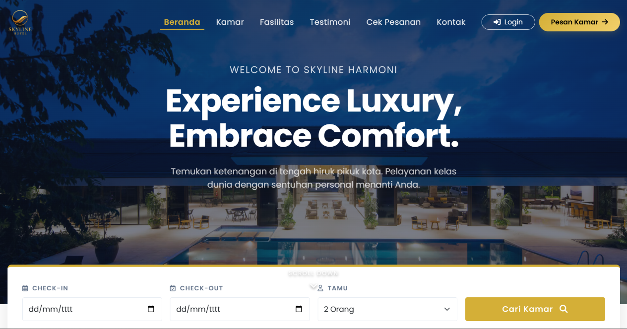 Studi kasus Sistem Manajemen Hotel dan Reservasi oleh Sahabat Sistem