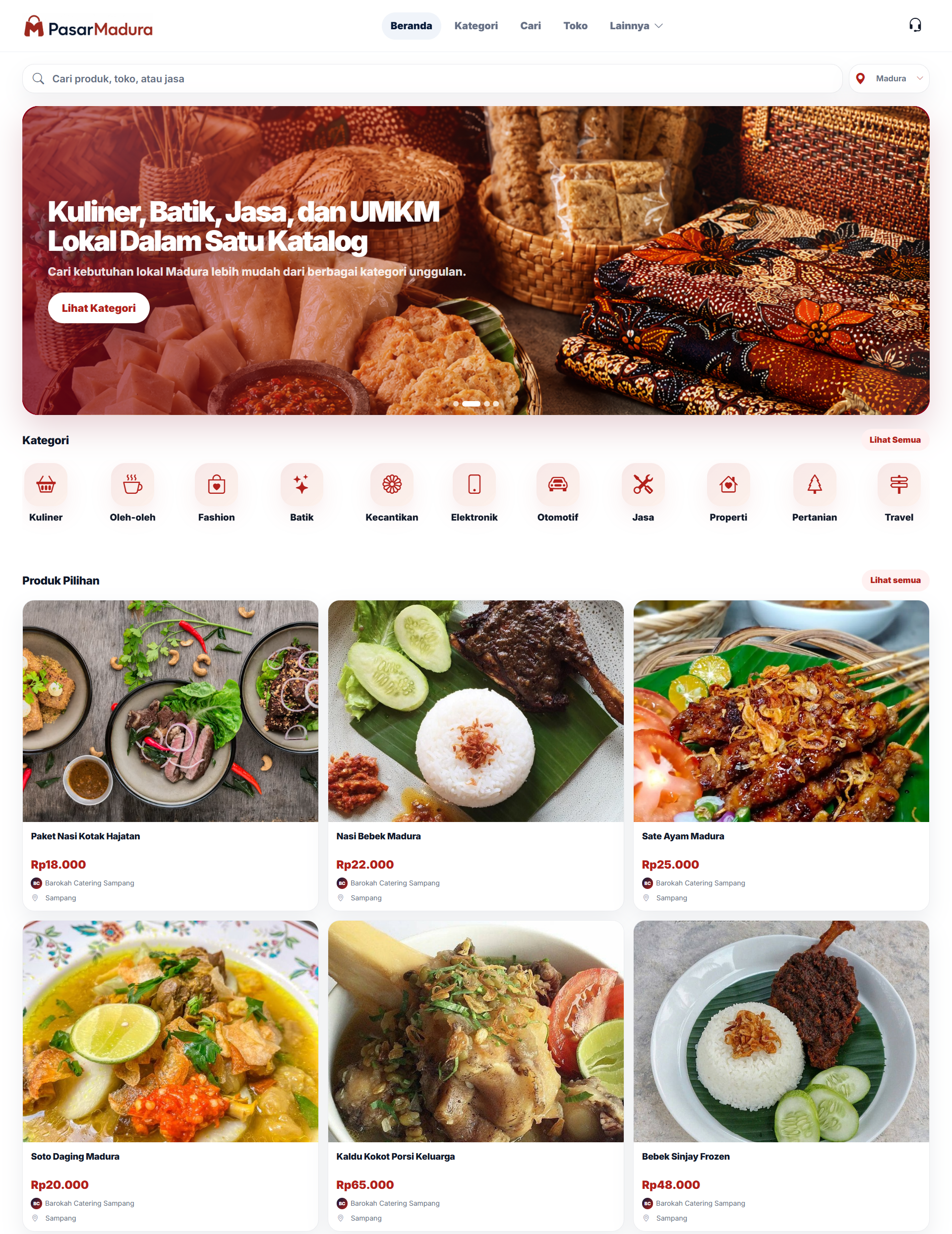 Studi kasus Website Katalog Produk, Toko, dan Jasa oleh Sahabat Sistem